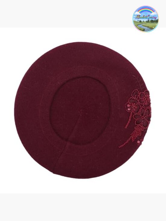 Reversible Knitted Thickened Warm Beret Hat - Double Layer, Stretch Fit, main image 4